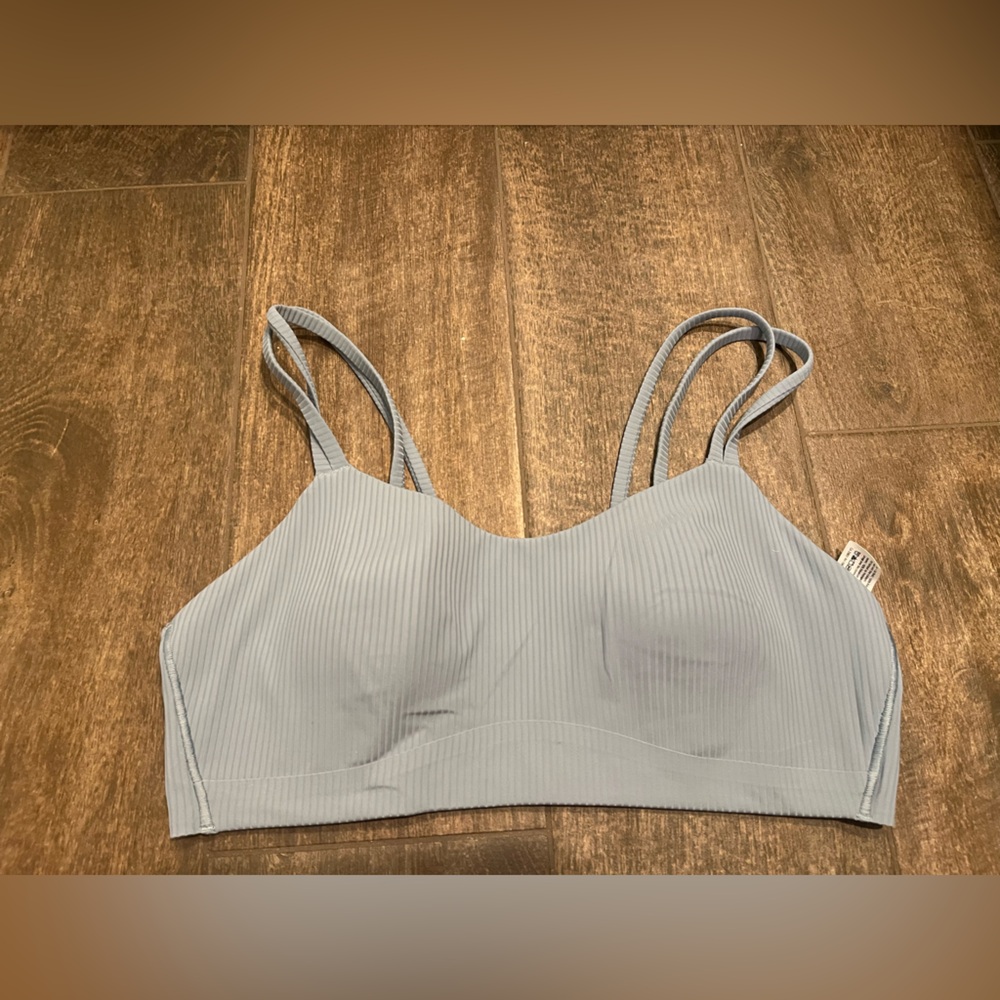 Lululemon Like a Cloud Ribbed Comfort Bra. Rhino Gray